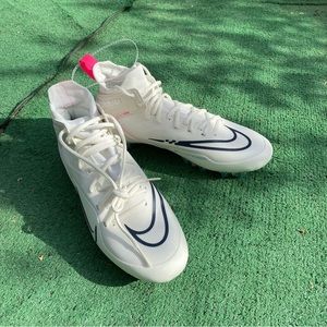 Nike Alpha Huarache 8 Elite Sail Hyper Pink Lacrosse Cleats Men’s Size 10.5